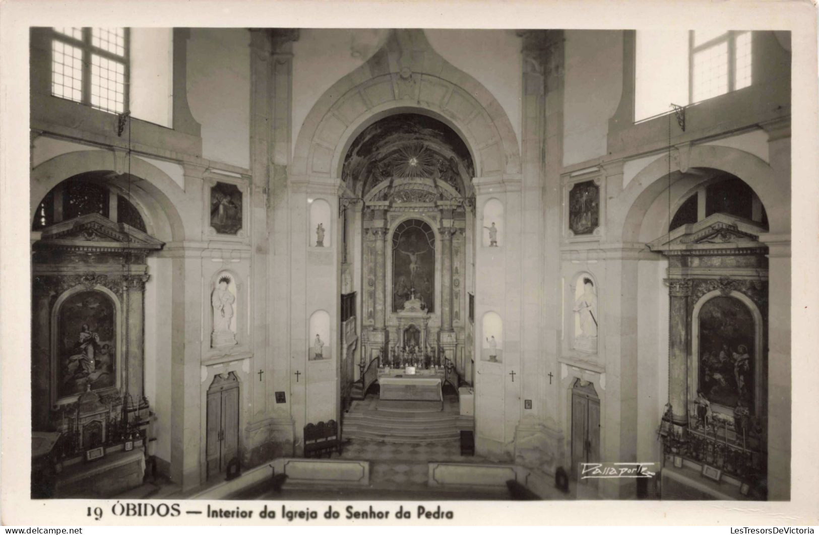 PORTUGAL - Obidos - Interior Da Igreja Do Senhor Da Pedra - Carte Postale Ancienne - Leiria