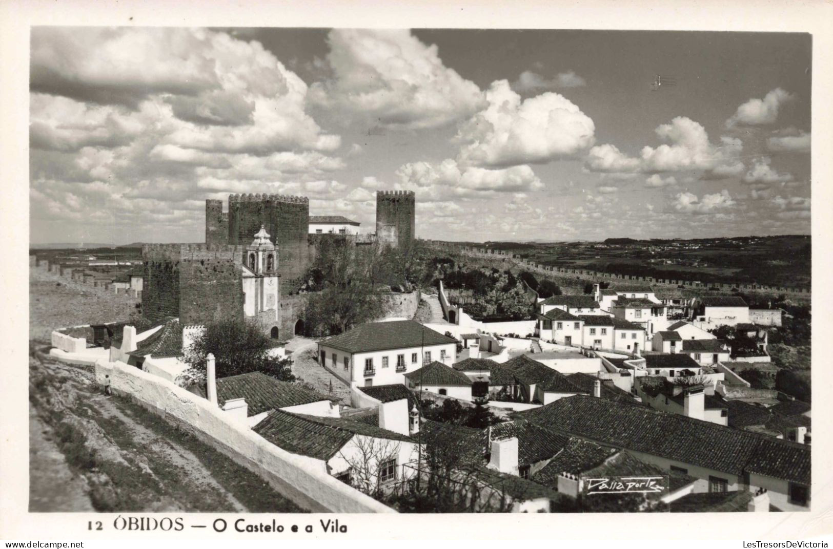 PORTUGAL - Obidos - O Castelo E A Vila - Carte Postale Ancienne - Leiria