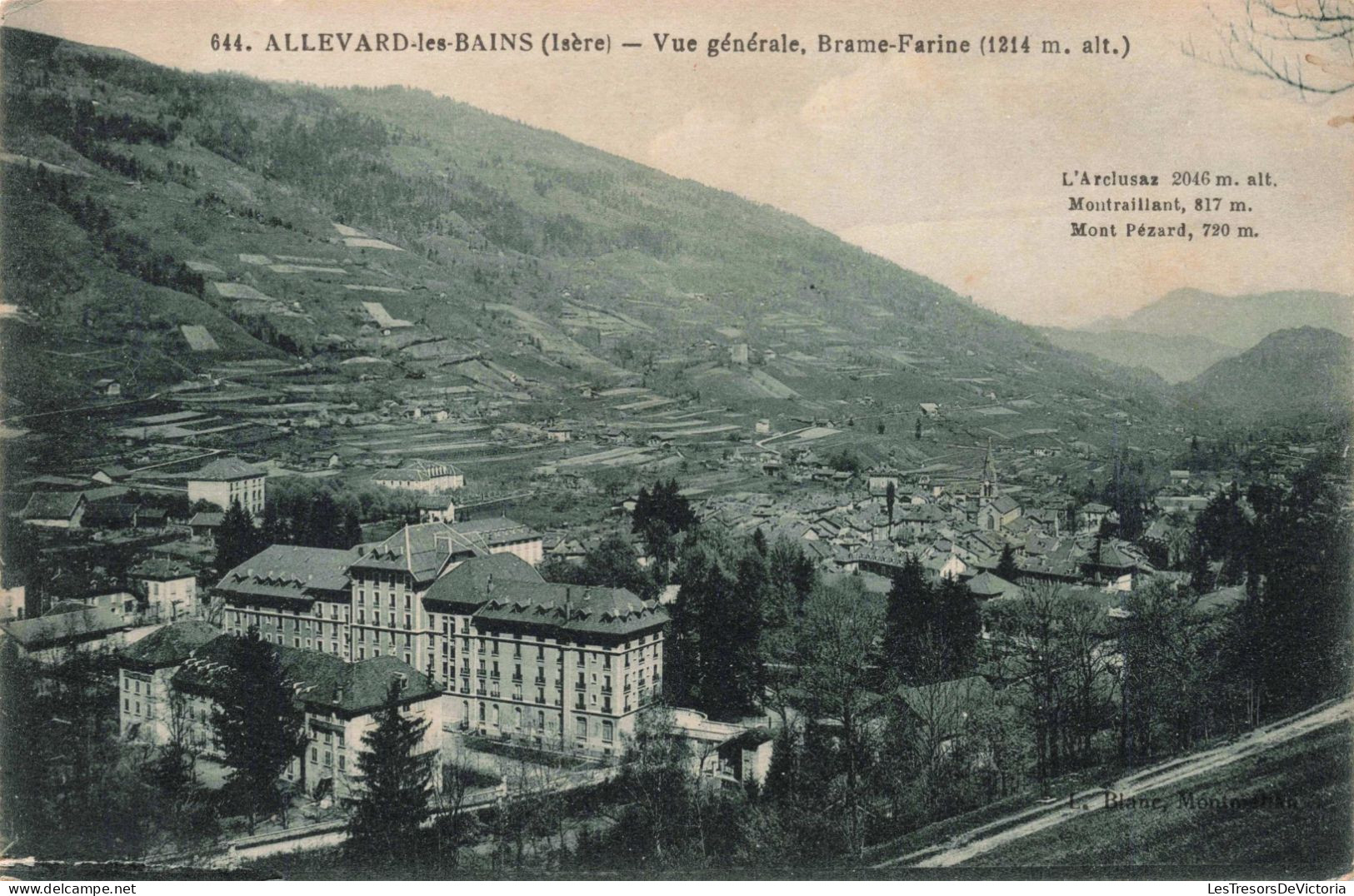 FRANCE - Allevard Les Bains - Vue Générale, Brame Farine - Carte Postale Ancienne - Allevard