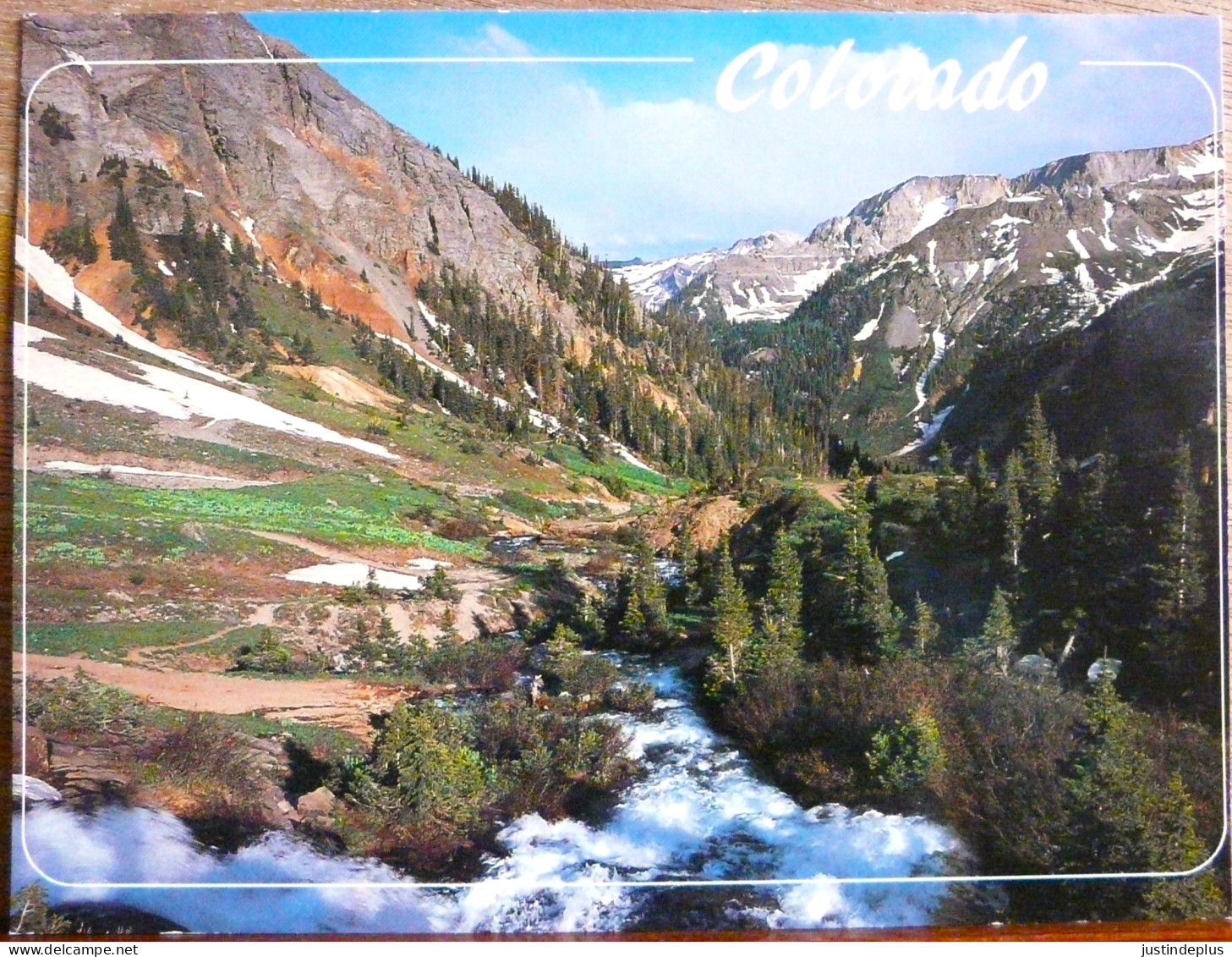 COLORADO ROCKY MOUNTAIN STREAM A BREATHTAKING VIEW AT TWIN FALLS IN YANKEE BOY BASIN NEAR OURAY - Rocky Mountains