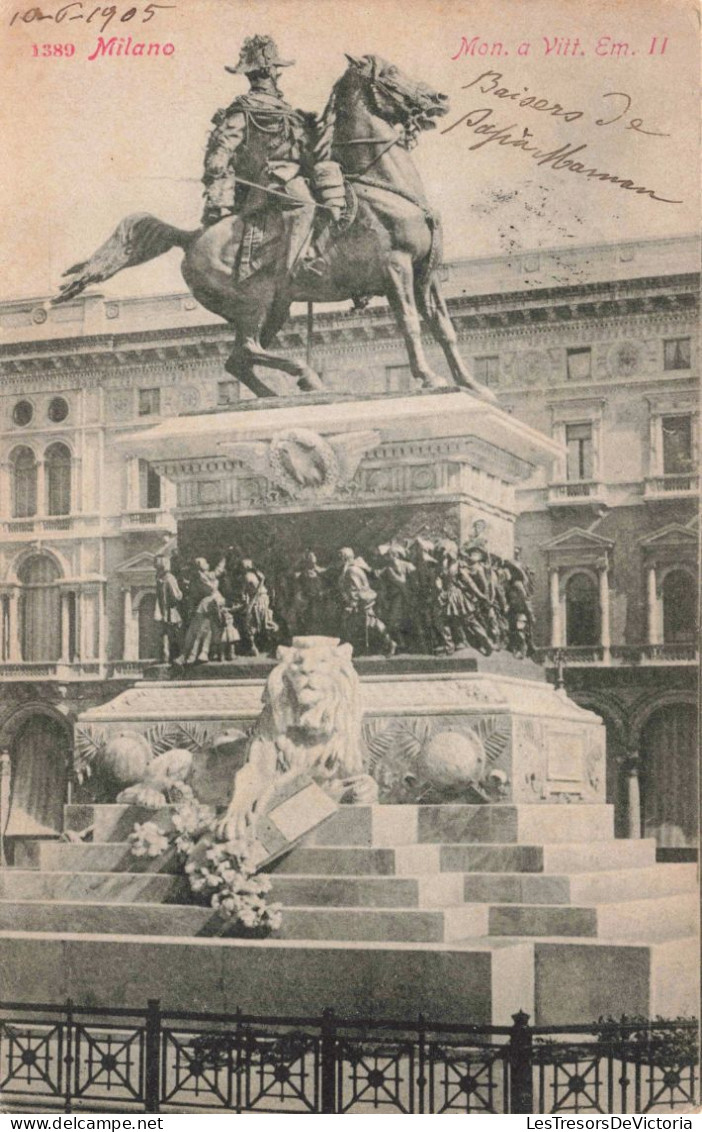 ITALIE - Milano -  Monumento A Vittorio Emanuela - Carte Postale Ancienne - Milano (Milan)