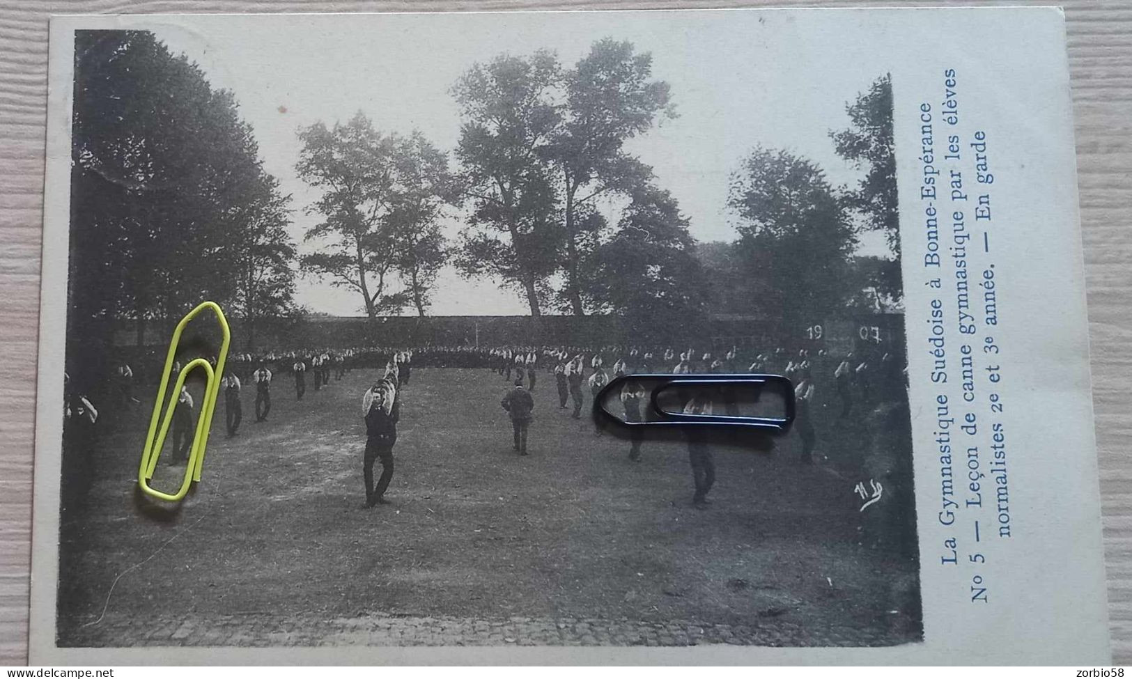 Estinnes - Estinnes Au Mont - Bonne Espérance - Gymnastique Suédoise -Leçon De Canne Gymnastique  - Carte 5 Sur 8 - Estinnes