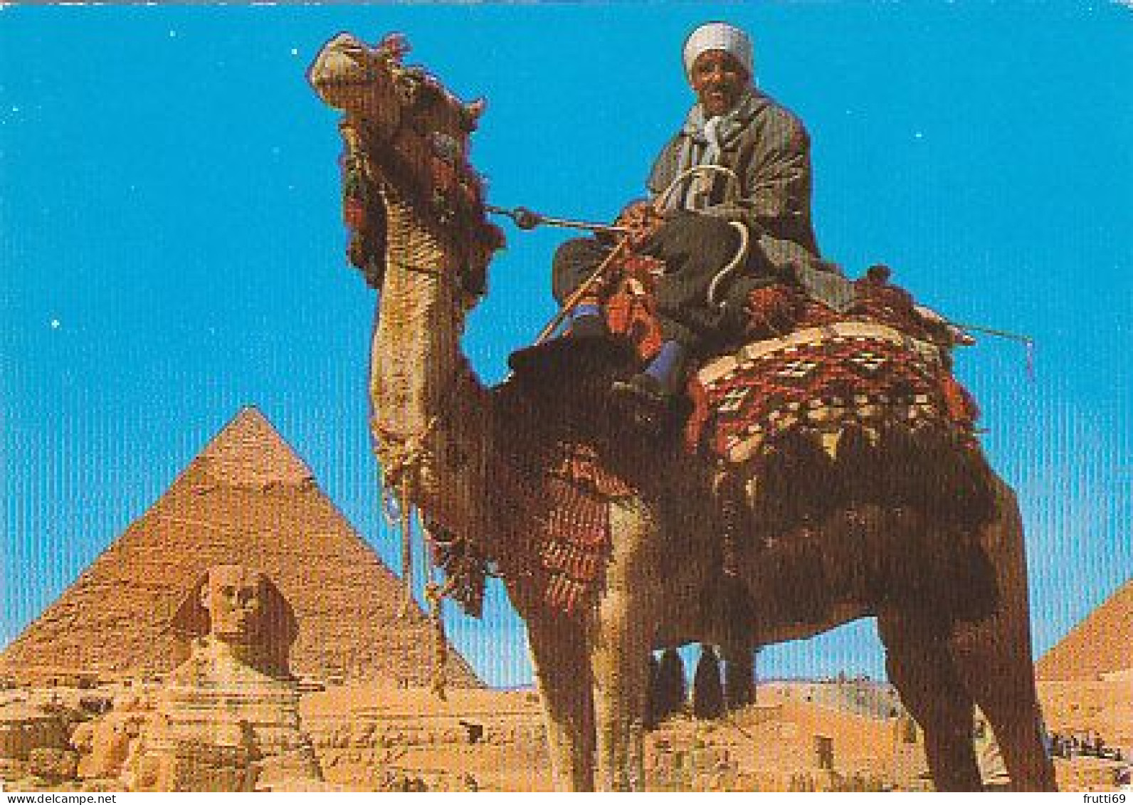 AK 171820 EGYPT - Giza - Camel Driver Near The Sphinx And Khefre Pyramid - Sphynx
