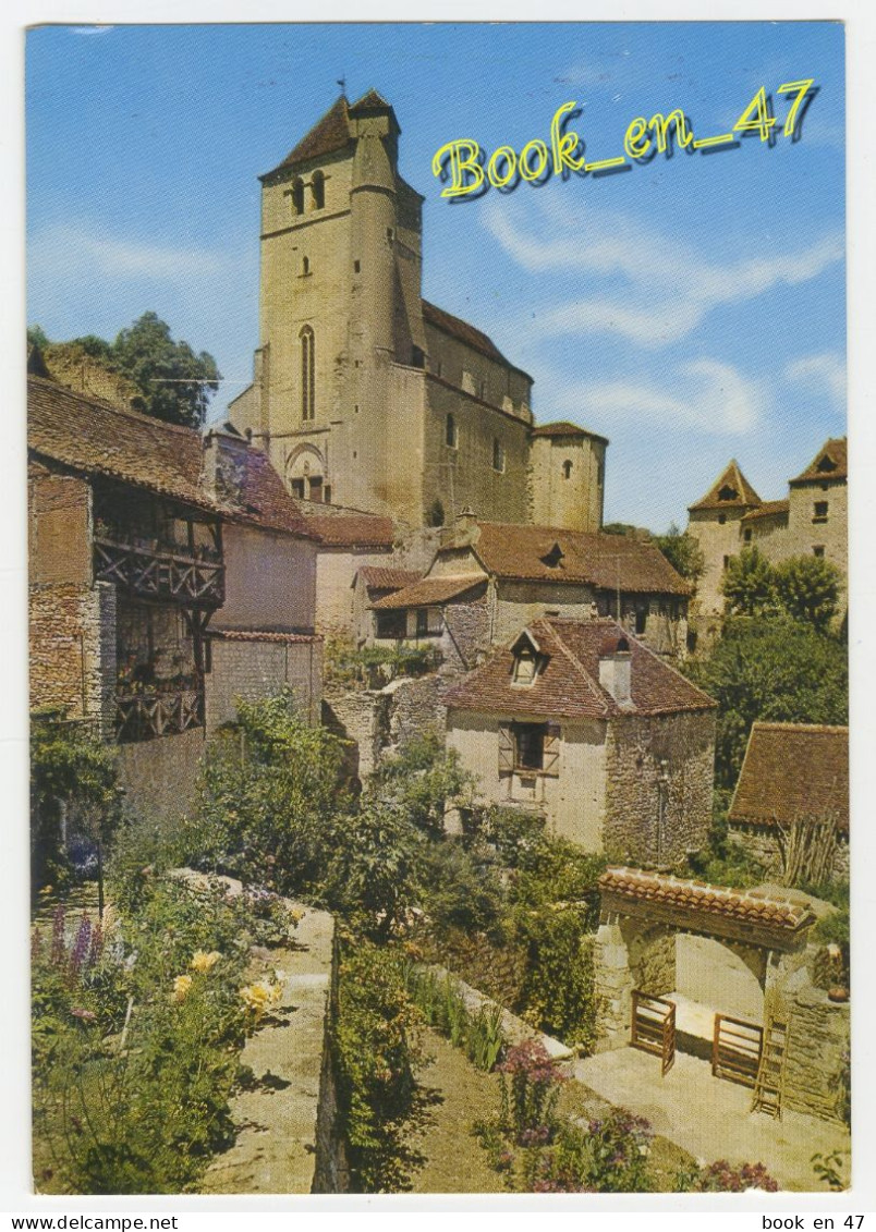 {86813} 46 Lot Saint Cirq Lapopie , Premier Village De France , Vue Sur L' Eglise - Saint-Cirq-Lapopie