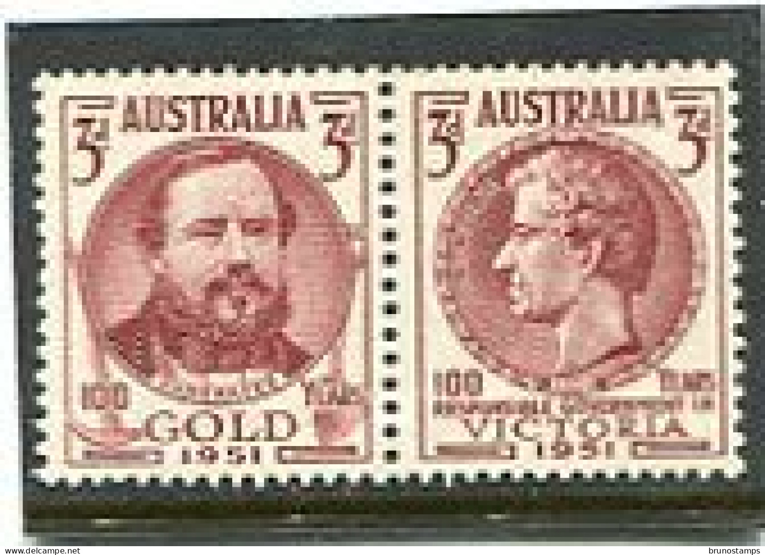 AUSTRALIA - 1951  GOLD-VICTORIA  PAIR  MINT SG 245/46 - Ungebraucht