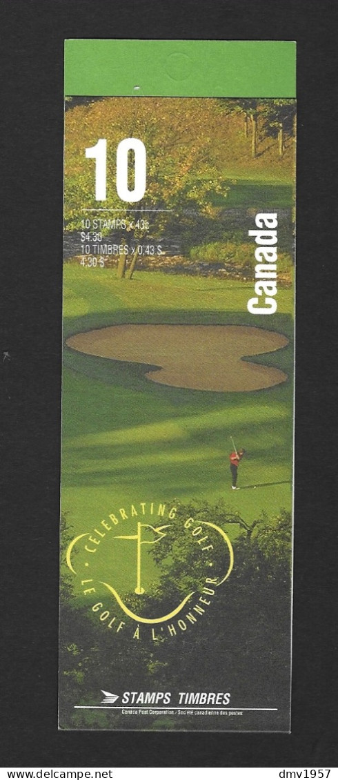 Canada 1995 MNH Centenaries Of Canadian Amateur Golf Championship SB191 Booklet - Libretti Completi