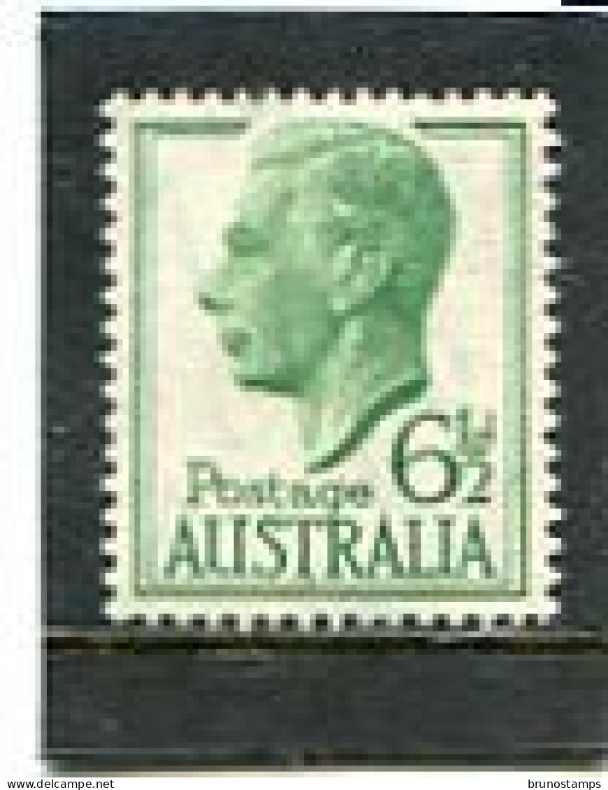 AUSTRALIA - 1951  6 1/2d  GREEN   KGVI  MINT  SG 250 - Mint Stamps