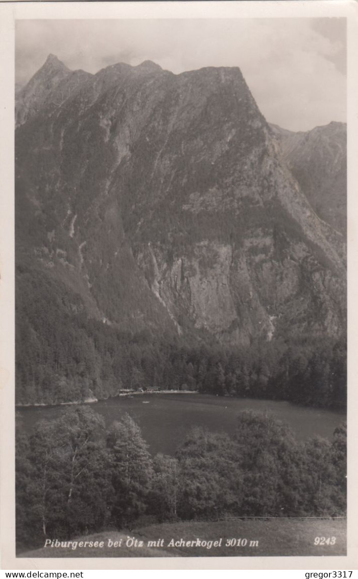 D6133) PIBURGERSEE Bei OETZ Mit Acherkogel 3010m - ALT 1952 Ötz - Oetz