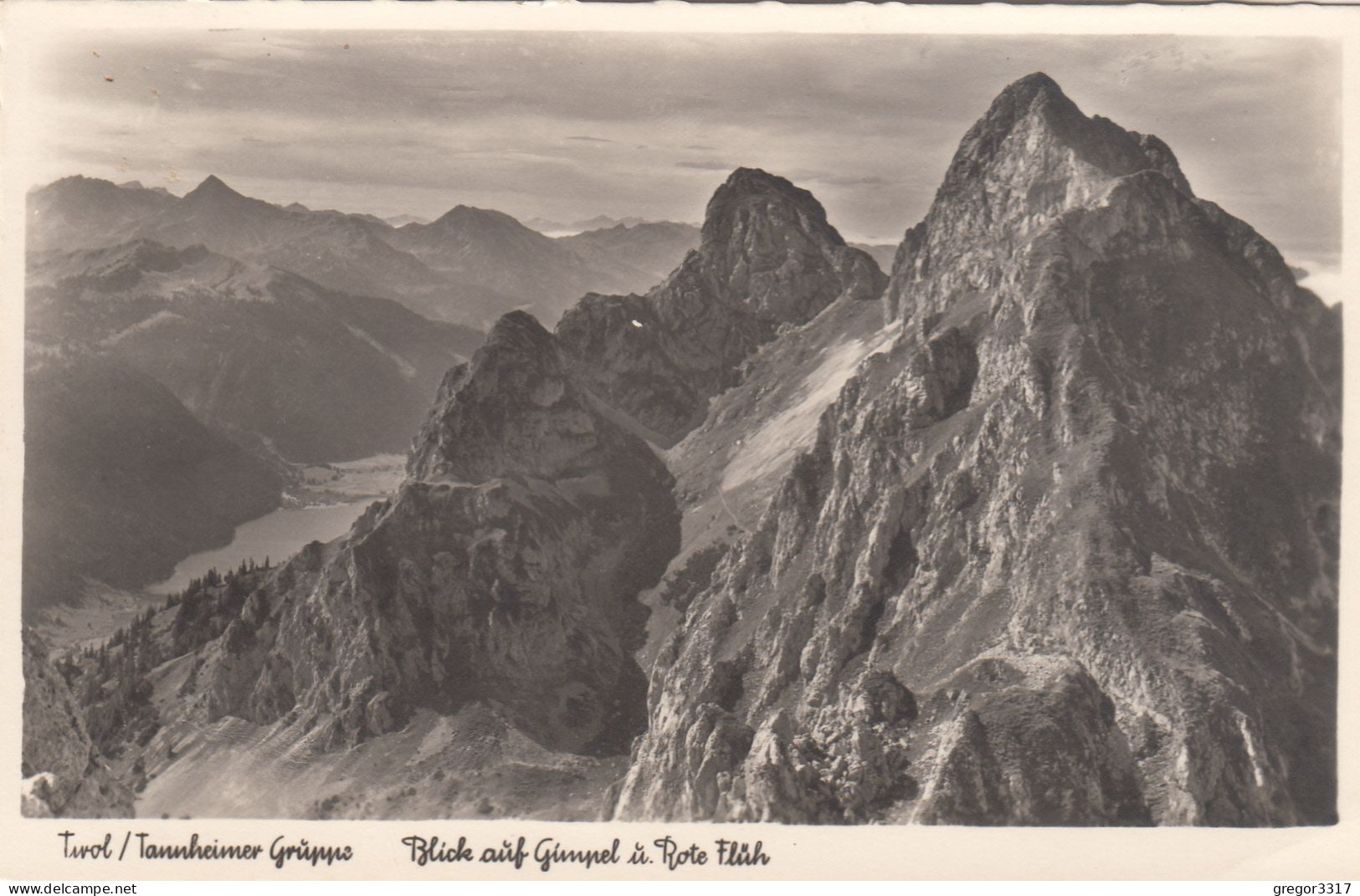 D6136) Tirol TANNHEIMER Gruppe - Tannheim - Blick Auf Gimpel U. Rote Flüh ALT 1950 Reute DEUTSCHE DOLOMITEN - Tannheim