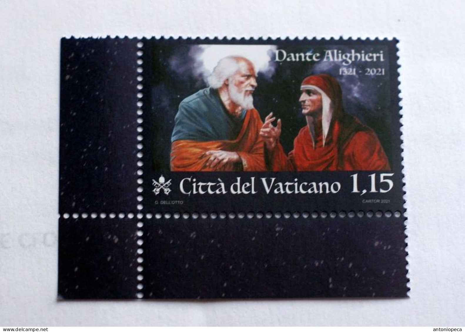 VATICANO 2021, DANTE ALIGHIERI, SHEET , STAMP MNH, FDC - Neufs