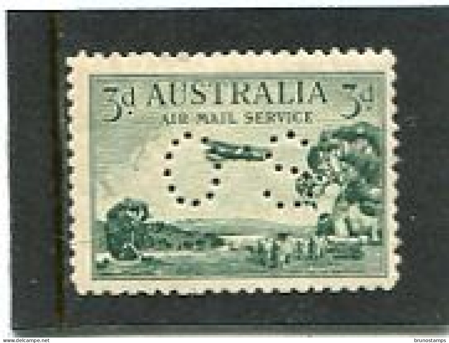 AUSTRALIA - 1929   3d  AIR MAIL  PERFORATED  OS  MINT NH   SG O119 - Dienstmarken