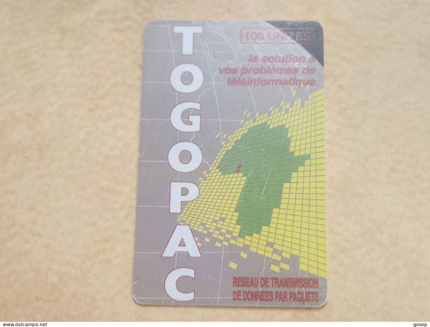 TOGO-(TG-OPT-0015)-Togopac 2-(Chip On Front)-(18)-(100units)-(00107247)-used Card+1card Prepiad Free - Togo