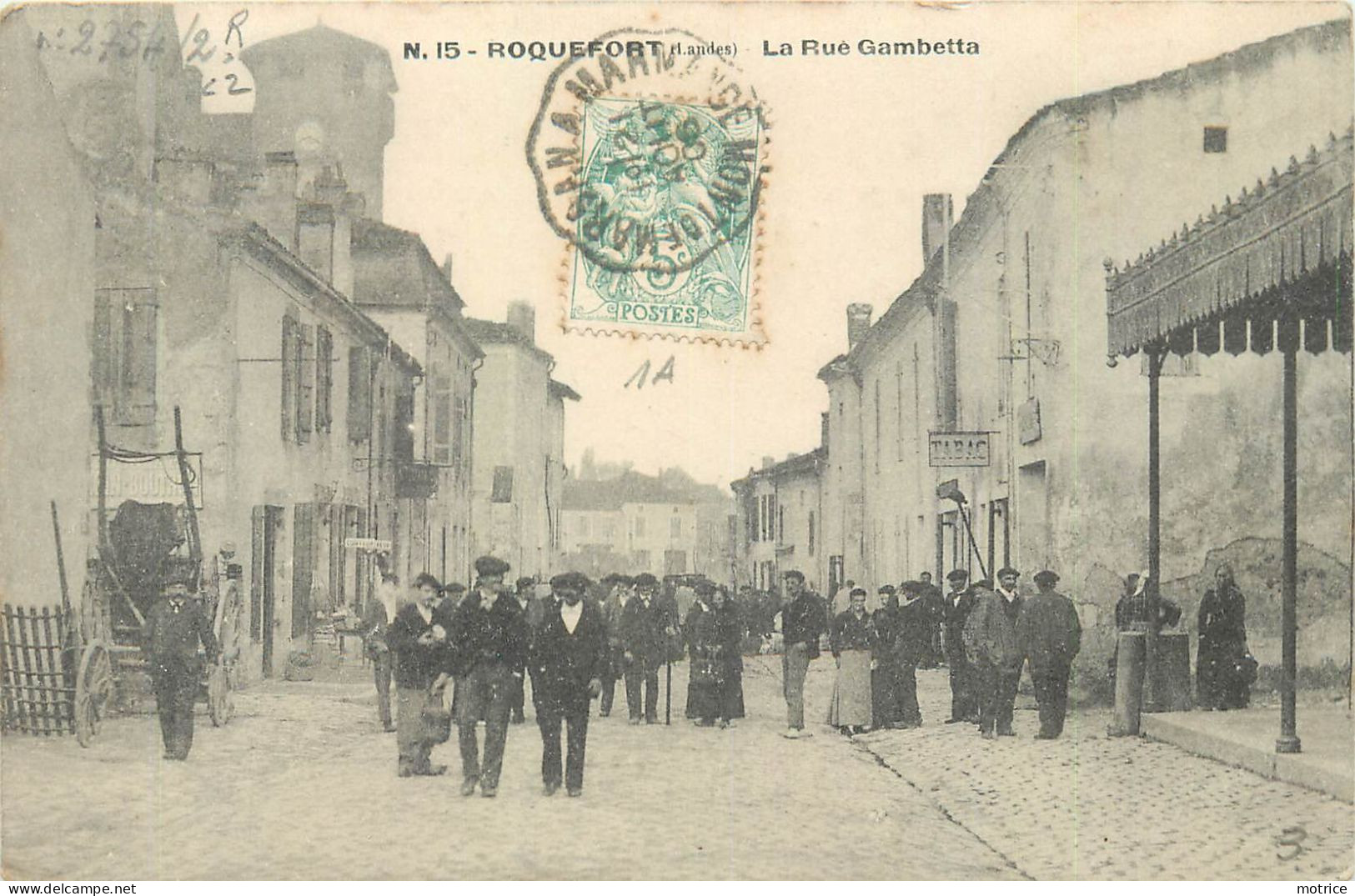 ROQUEFORT - La Rue Gambetta. - Roquefort