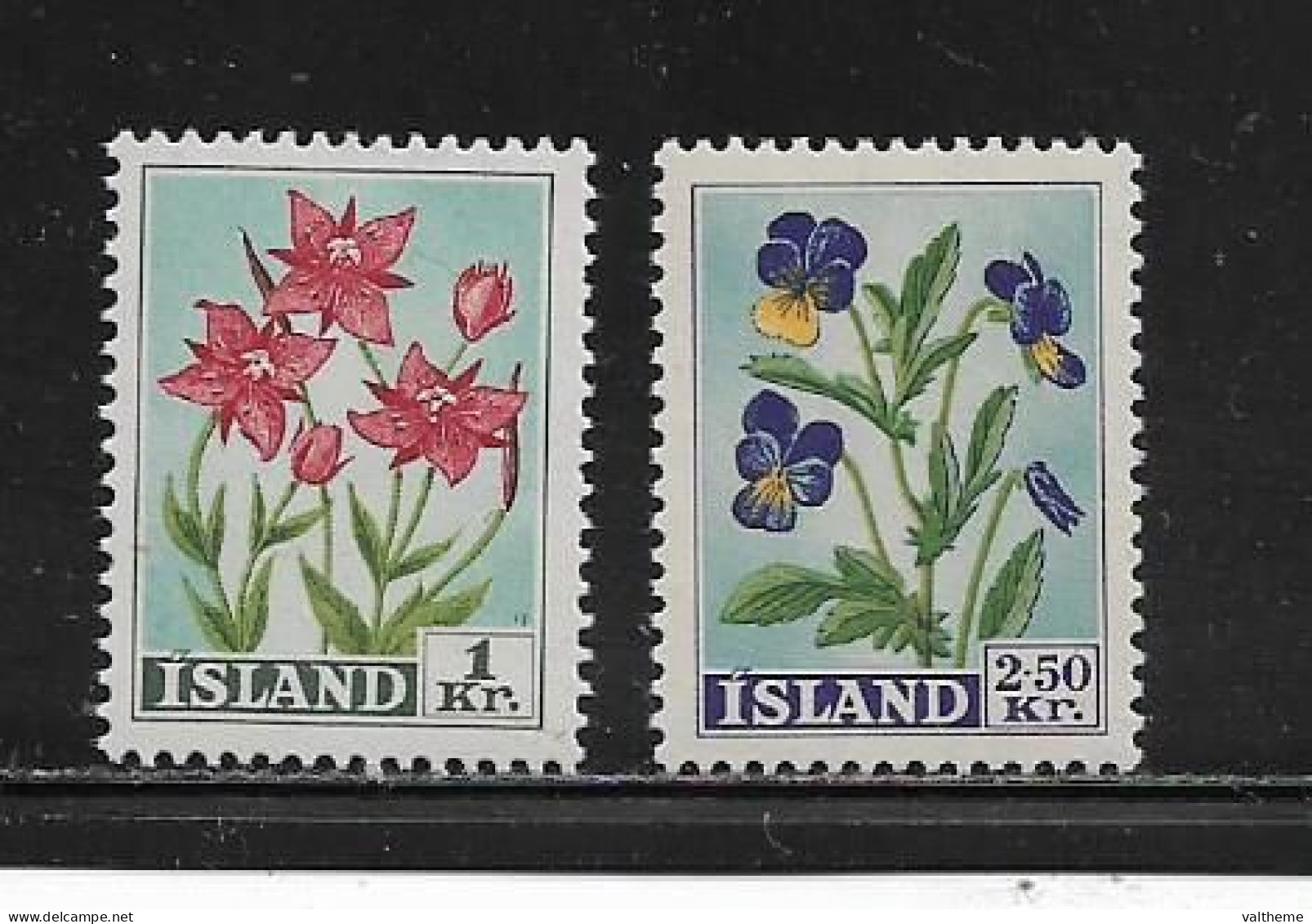 ISLANDE ( EUIS - 629 )   1958   N° YVERT ET TELLIER     N°  281/282   N** - Unused Stamps