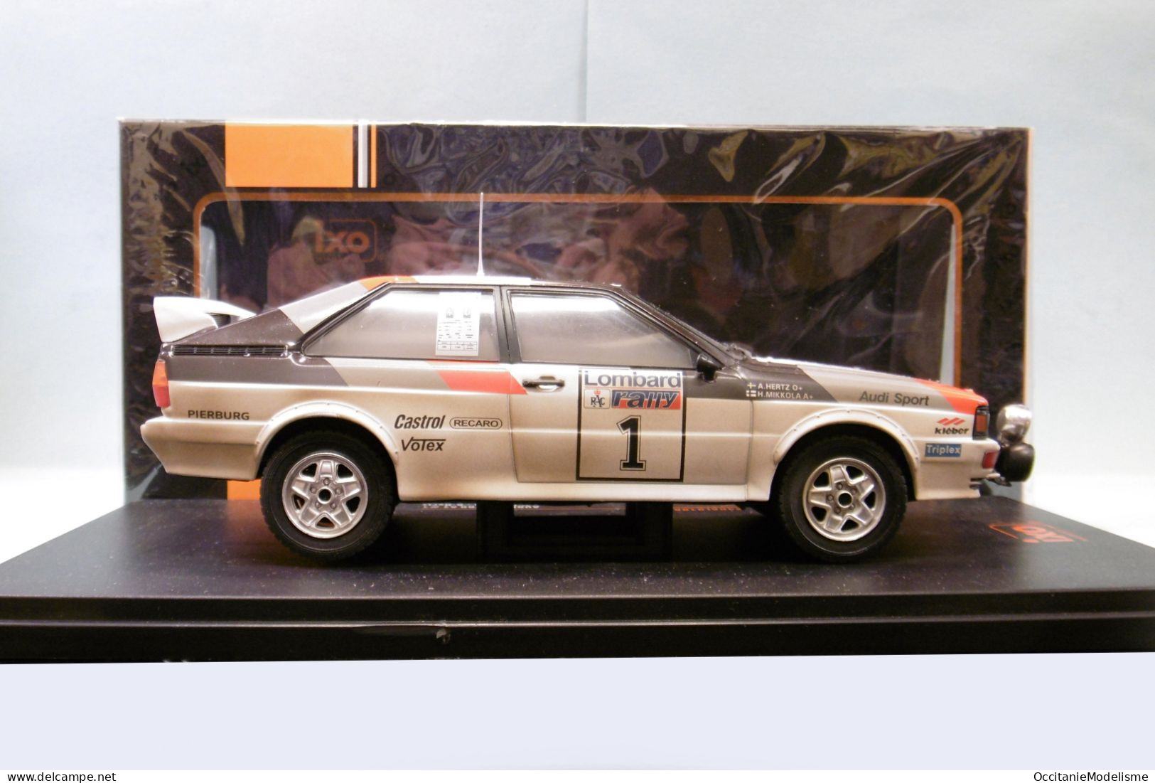 Ixo - AUDI QUATTRO A1 #1 Winner RAC Rally 1982 Mikkola / Hertz Réf. 24RAL010A Neuf NBO 1/24 - Autres & Non Classés