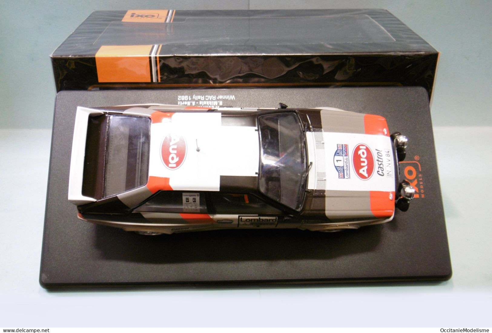 Ixo - AUDI QUATTRO A1 #1 Winner RAC Rally 1982 Mikkola / Hertz Réf. 24RAL010A Neuf NBO 1/24 - Autres & Non Classés