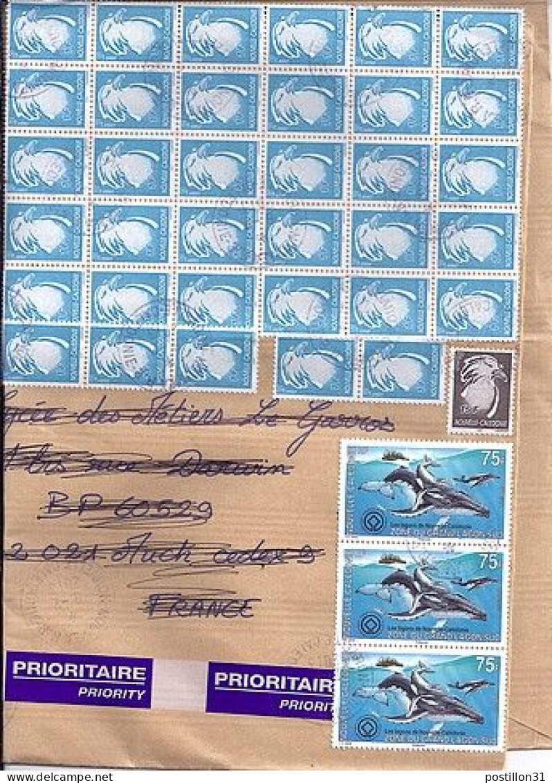 Nlle CALEDONIE N° 946x100/886/1167x4/998 S/L. DE NOUMEA/8.2.13 POUR LA FRANCE - Lettres & Documents