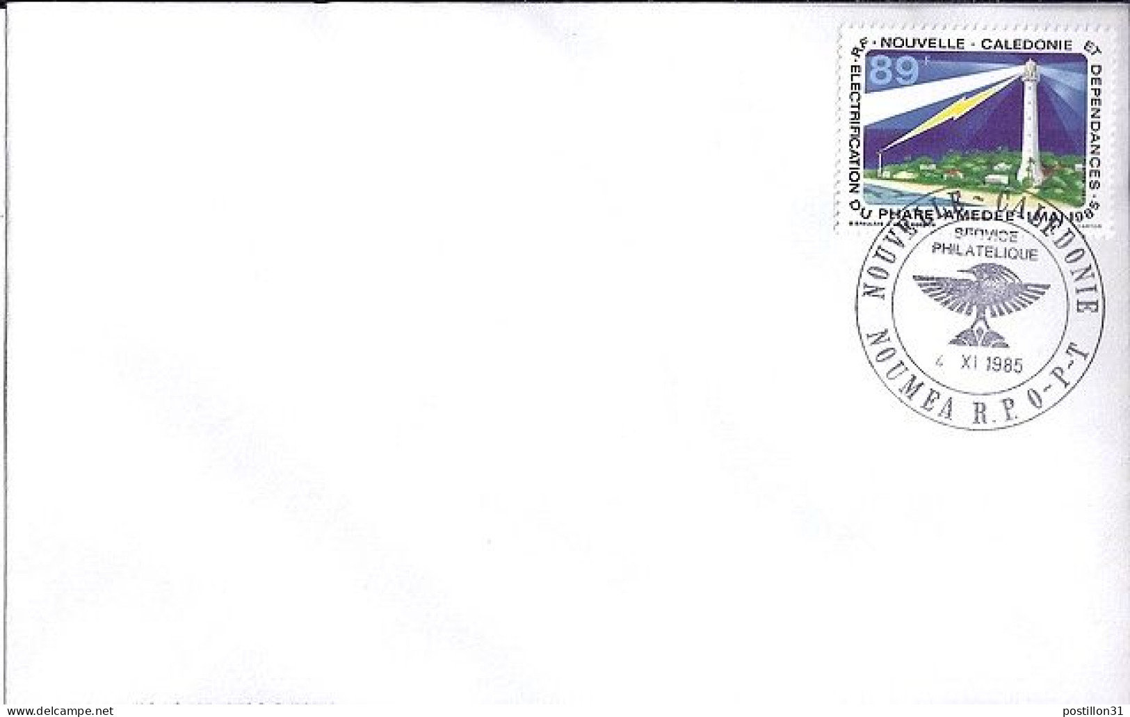 Nlle CALEDONIE N° 508 S/L. DE NOUMEA/4.11.85 POUR LA FRANCE - Brieven En Documenten