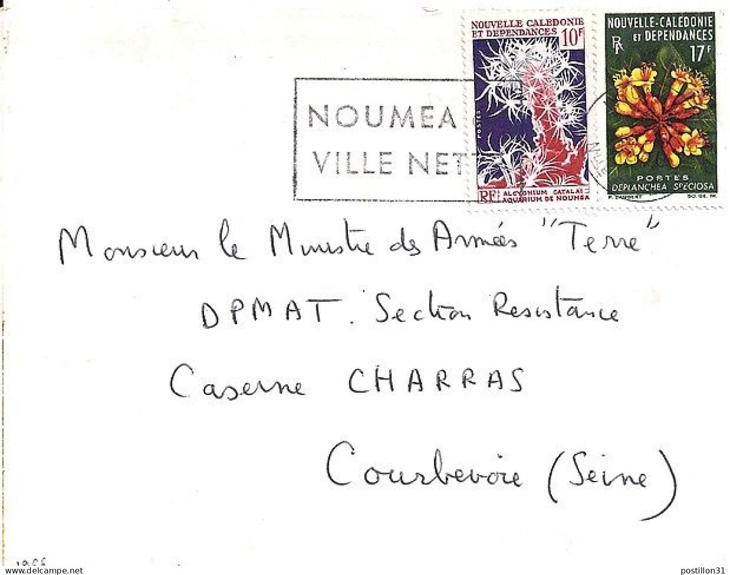 Nlle CALEDONIE N° 321/323 S/L. DE NOUMEA/14.5.66 POUR LA FRANCE - Brieven En Documenten