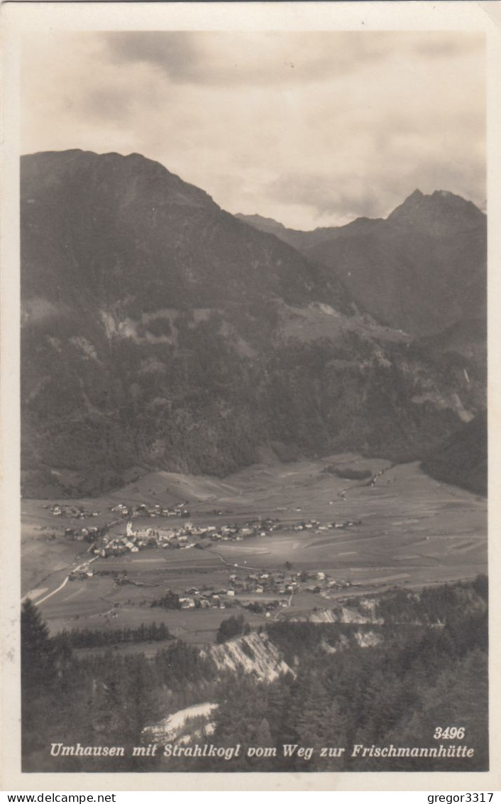 D6150) UMHAUSEN Mit Strahlkogl Vom Weg Zur FRISCHMANNHÜTTE Alt !! 1930 - Umhausen