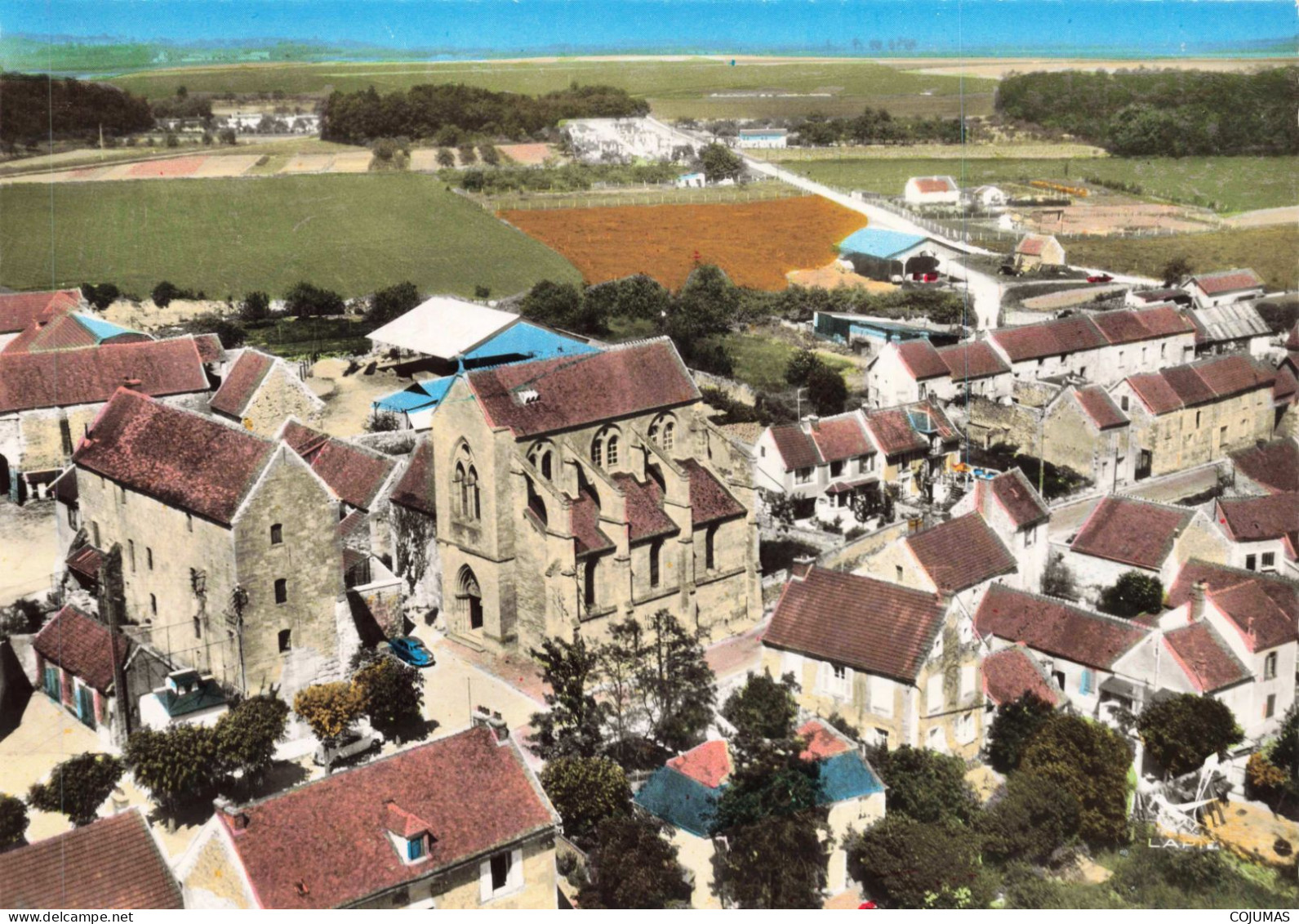 95 - BOISSY L'AILLERIE _C00433_  Vue Générale Aérienne - L'église - CPSM 15x10 Cm - Boissy-l'Aillerie