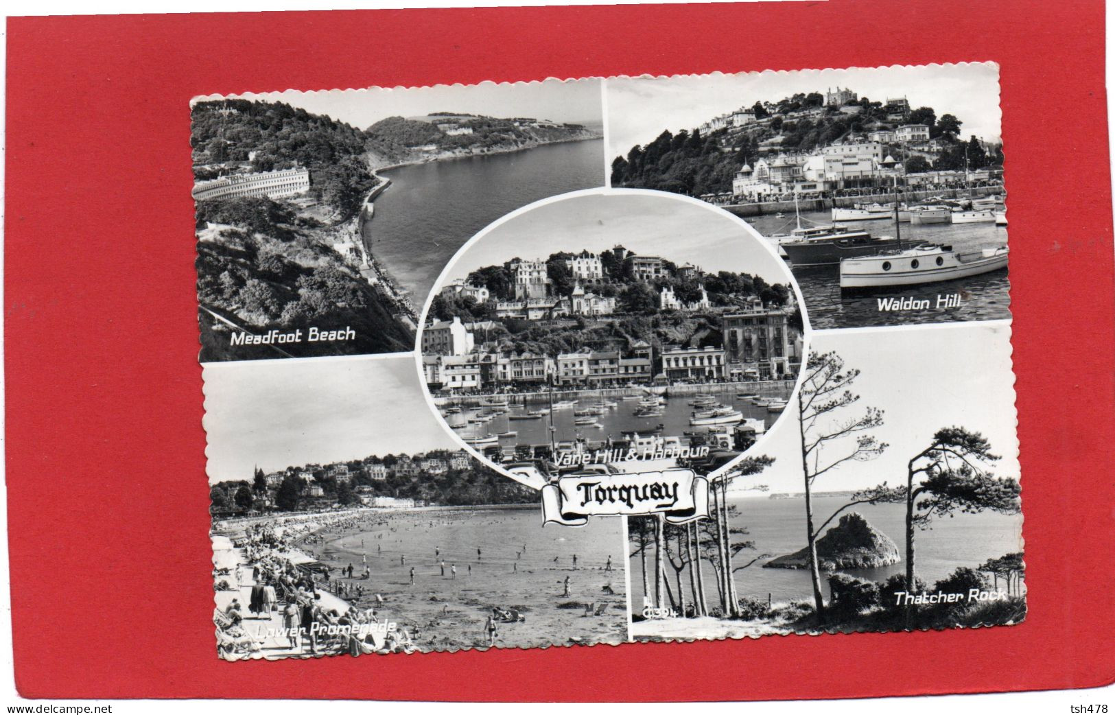 ANGLETERRE--DEVON---TORQUAY---Vane Hill & Harbour---multi-vues ---voir 2 Scans - Torquay