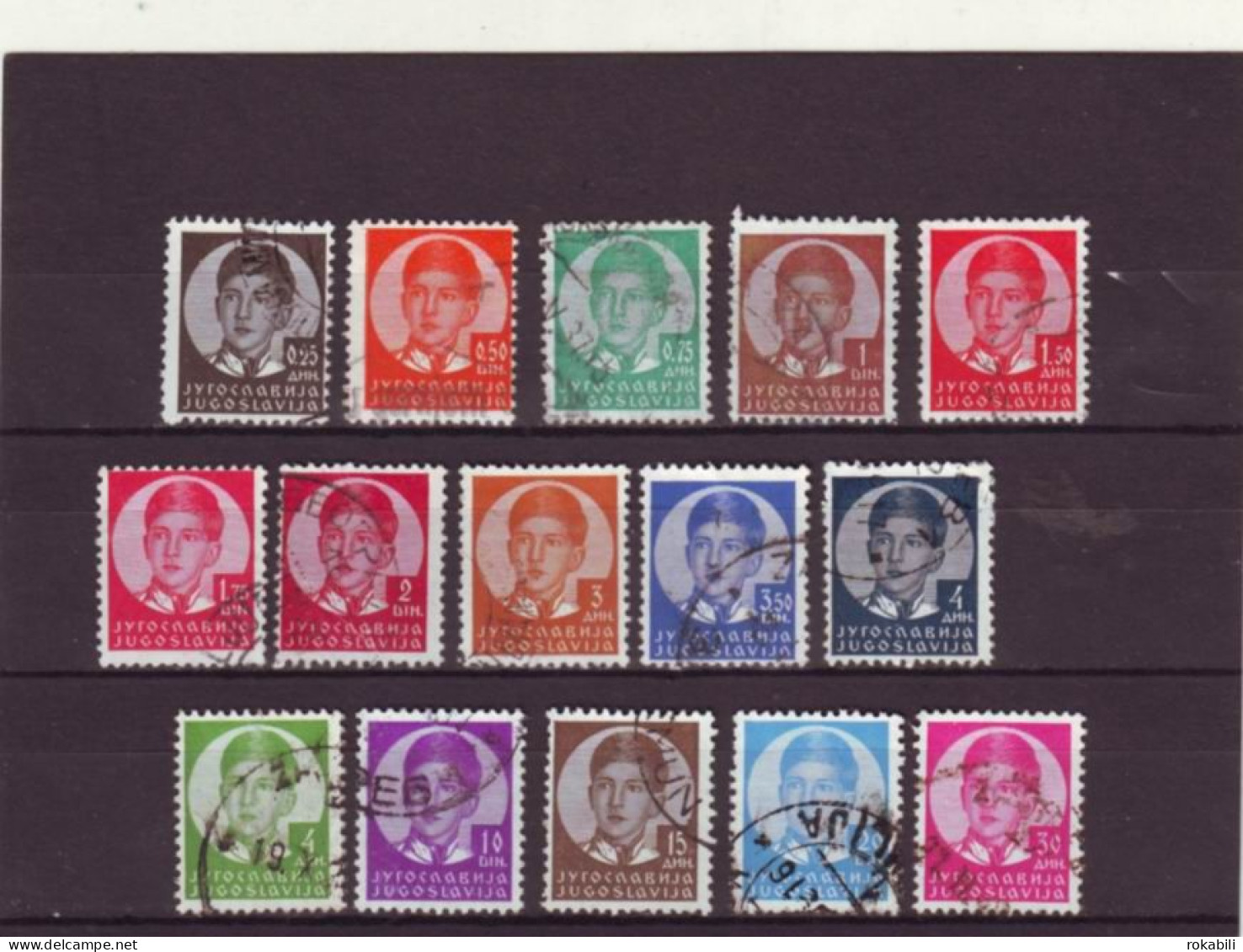 Kingdom Yugoslavia 1935..King Peter II...complet..used!!!50 - Used Stamps