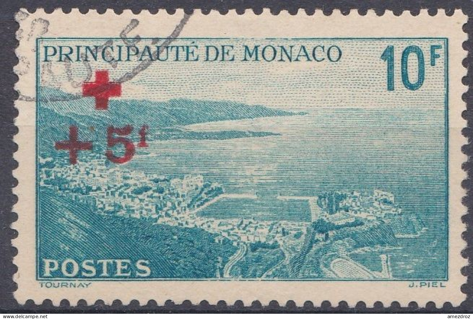 Monaco 1940 - Fonds D'ambulance De La Croix-Rouge - Usati