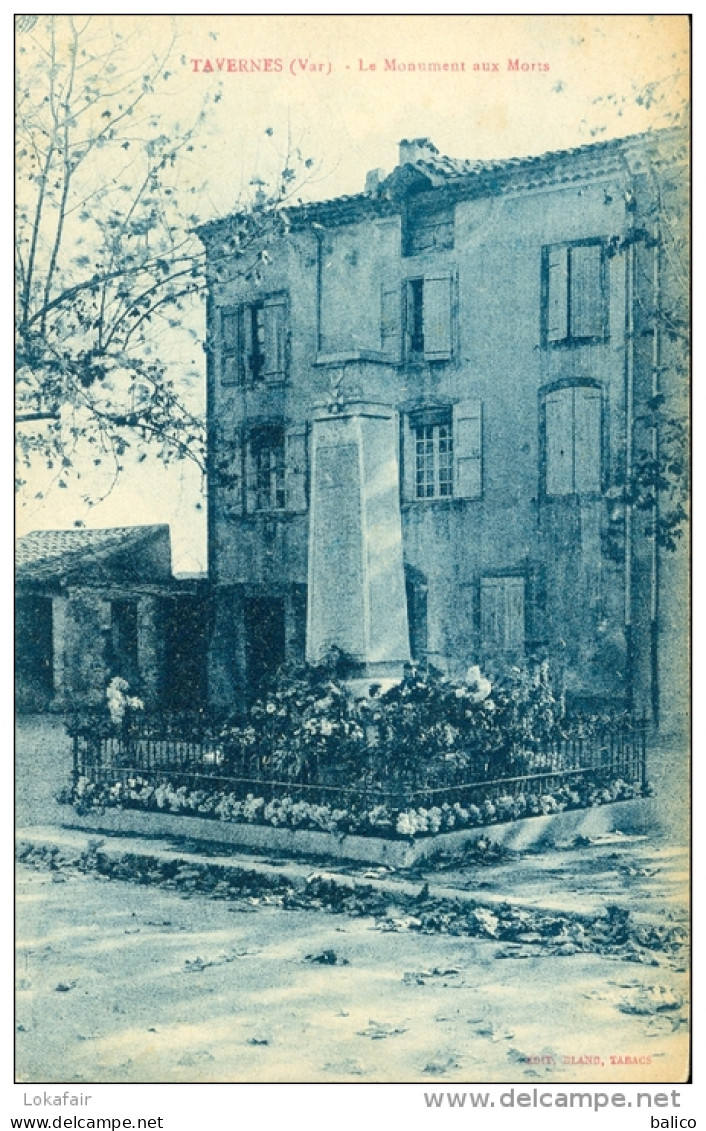 83 - Tavernes - Monument Aux Morts - Tavernes