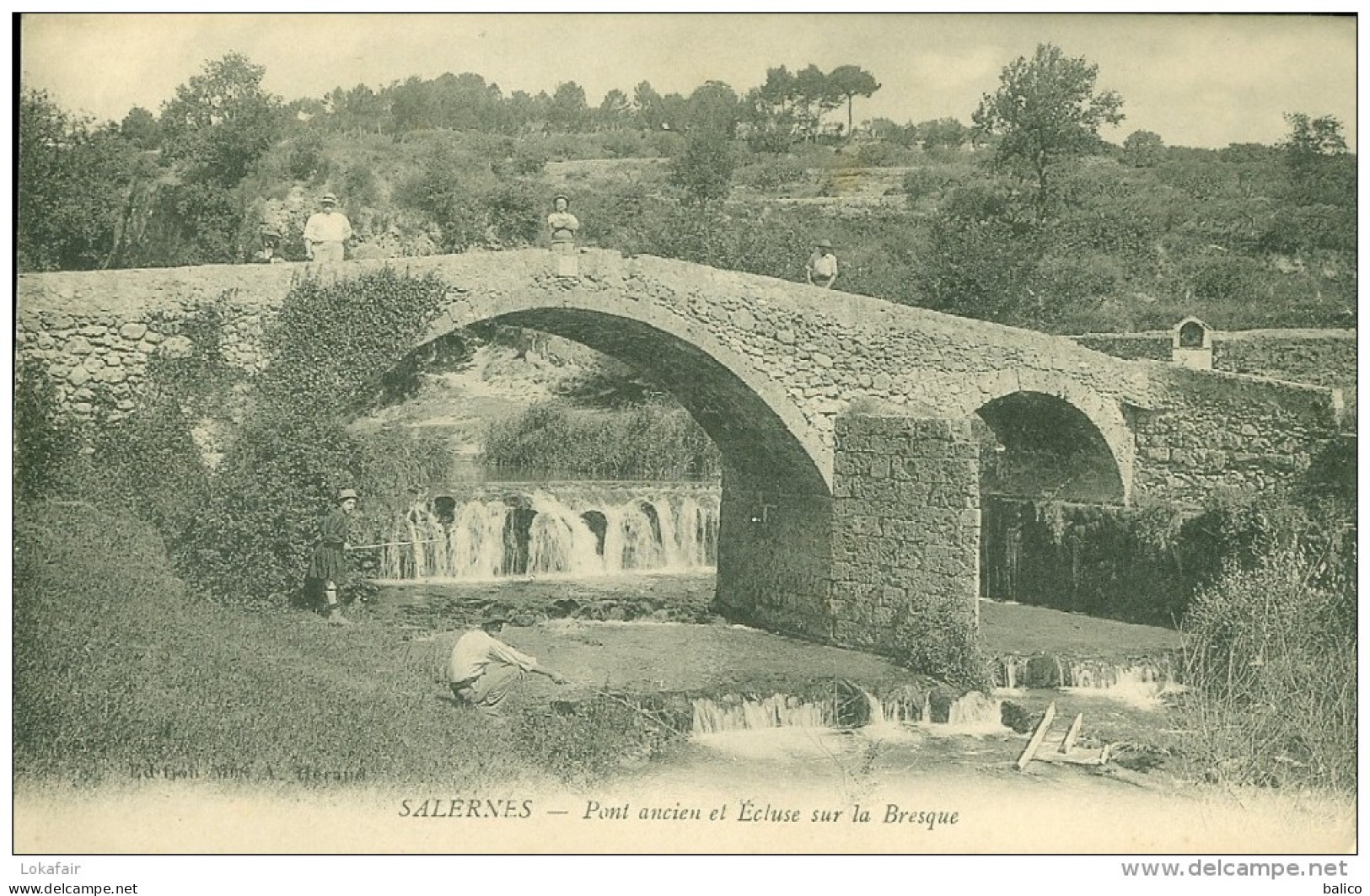 83 - Salernes - Pont Ancien Et Écluse Sur La Bresque - Salernes