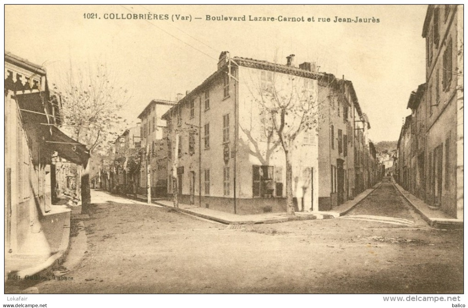 83 - Collobrières, Boulevard Lazare Carnot Et Rue Jean Jaurès - Collobrieres