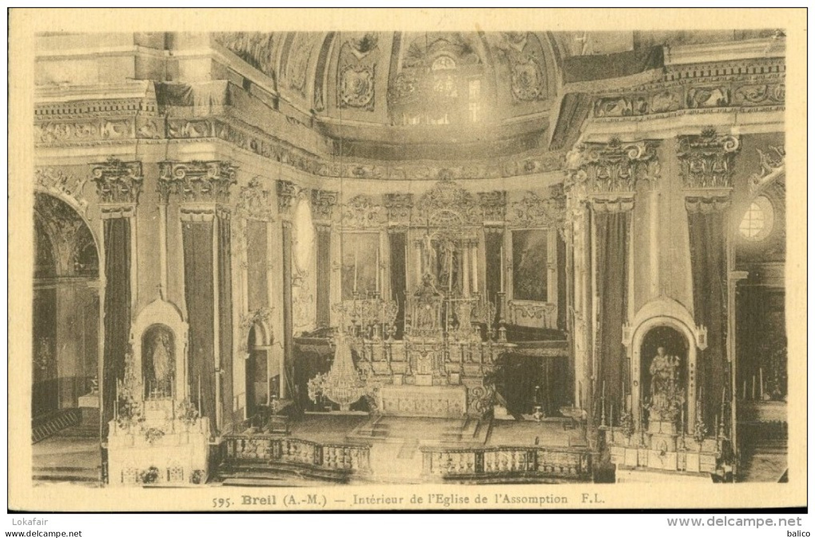 06 - Breil, Intérieur De L'Eglise De L'Assomption - Breil-sur-Roya