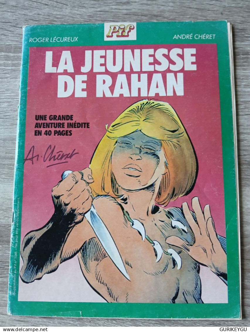 Rare Et Superbe Supplément à PIF GADGET N° 1045 La Jeunesse De RAHAN Aventure Inédite 40 Pages R.LECUREUX A CHERET 1989 - Rahan