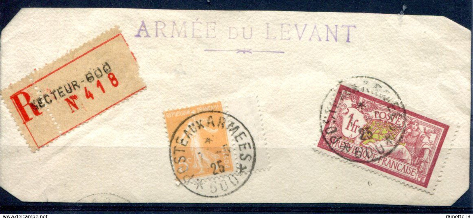 Armée Du Levant   Cachets Poste Aux Armées Sur Devant De Lettre - Storia Postale
