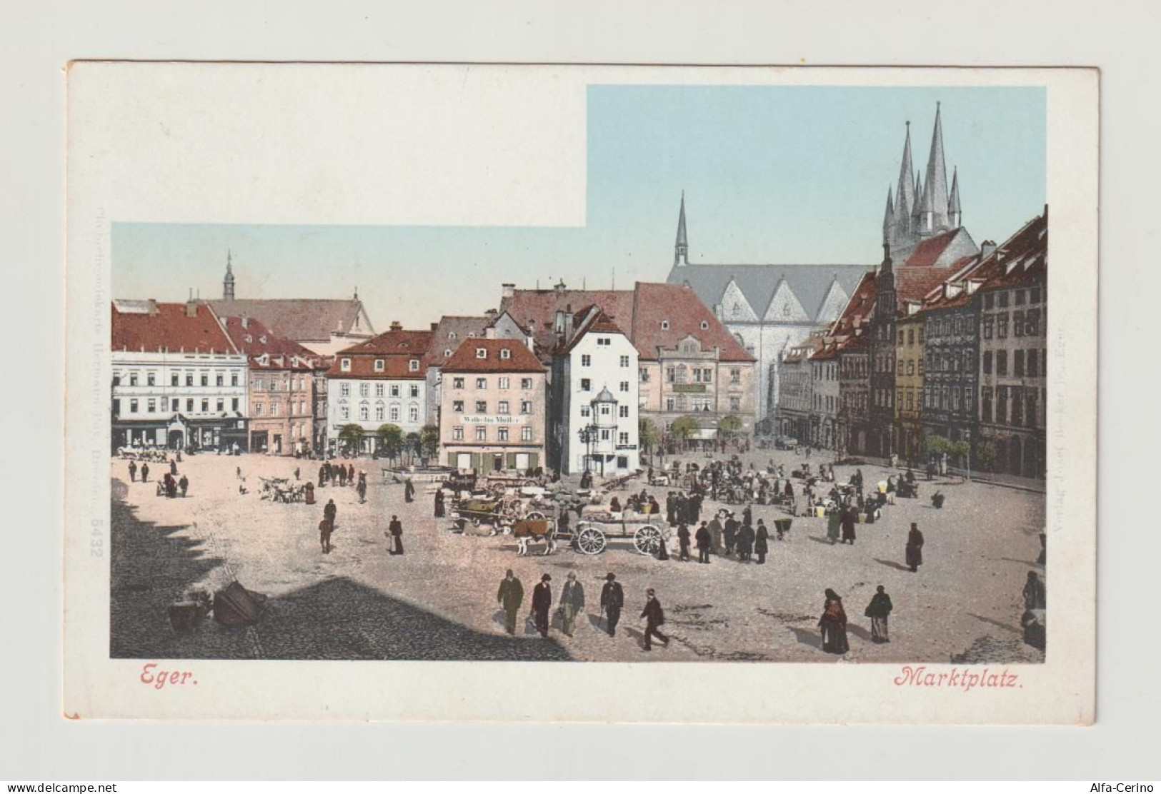 TSCHECHIEN:  EGER  -  MARKTPLATZ  -  KLEINFORMAT - Markthallen