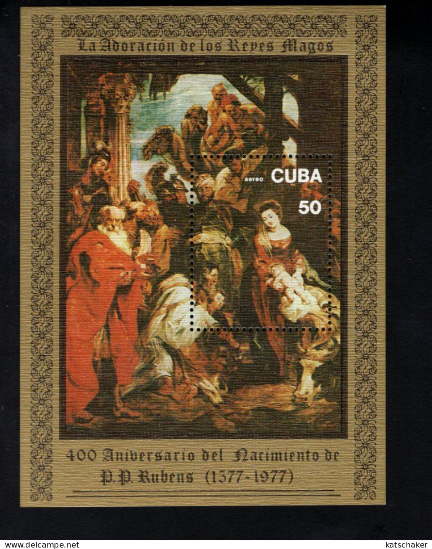 1881423165 1977 SCOTT C265 (XX) POSTFRIS MINT NEVER HINGED - RUBENS 400TH BIRTH ANNIV - ADORATION OF THE MAGI - Posta Aerea