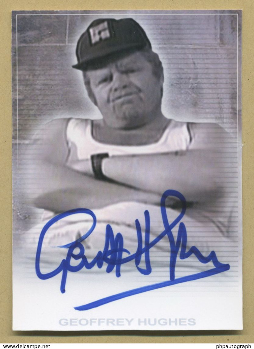 Geoffrey Hughes (1944-2012) - Doctor Who - Signed Homemade Trading Card - COA - Actors & Comedians