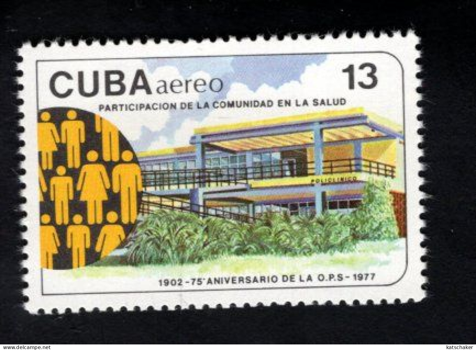 1881423462 1977 SCOTT C269 (XX) POSTFRIS MINT NEVER HINGED - PAN AMERICAN HEALT ORGANIZATION 75TH ANNIV - Aéreo