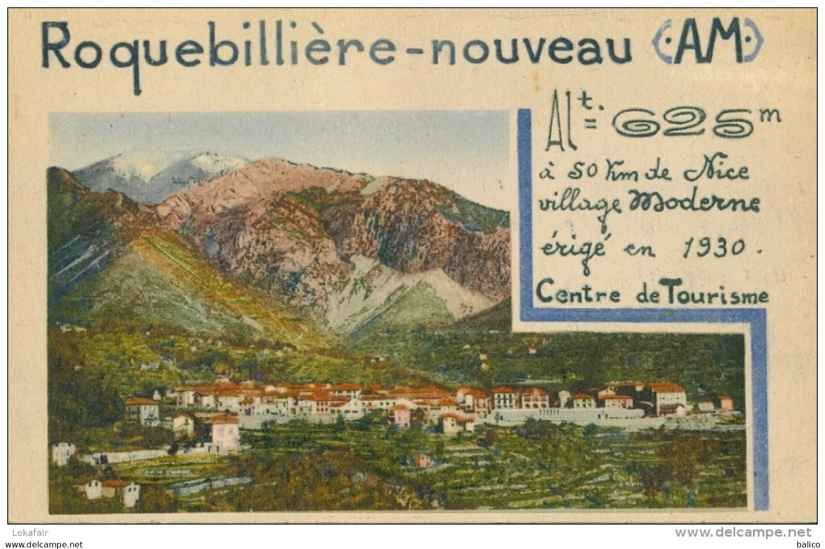 06 - Roquebillière, Nouveau Roquebillière Village Moderne érigé En 1930 - Roquebilliere