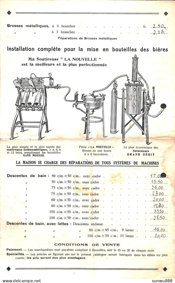 Manufacture De Bouchons Amédée Girbal Illustrée Prix-courant Machine Mise En Bouteille Bières - 1900 – 1949