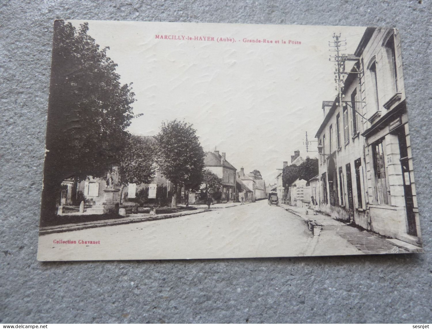 Marcilly-le-Hayer - Grande Rue Et La Poste - 19/7 - Collection Chavanet - Année 1931 - - Marcilly