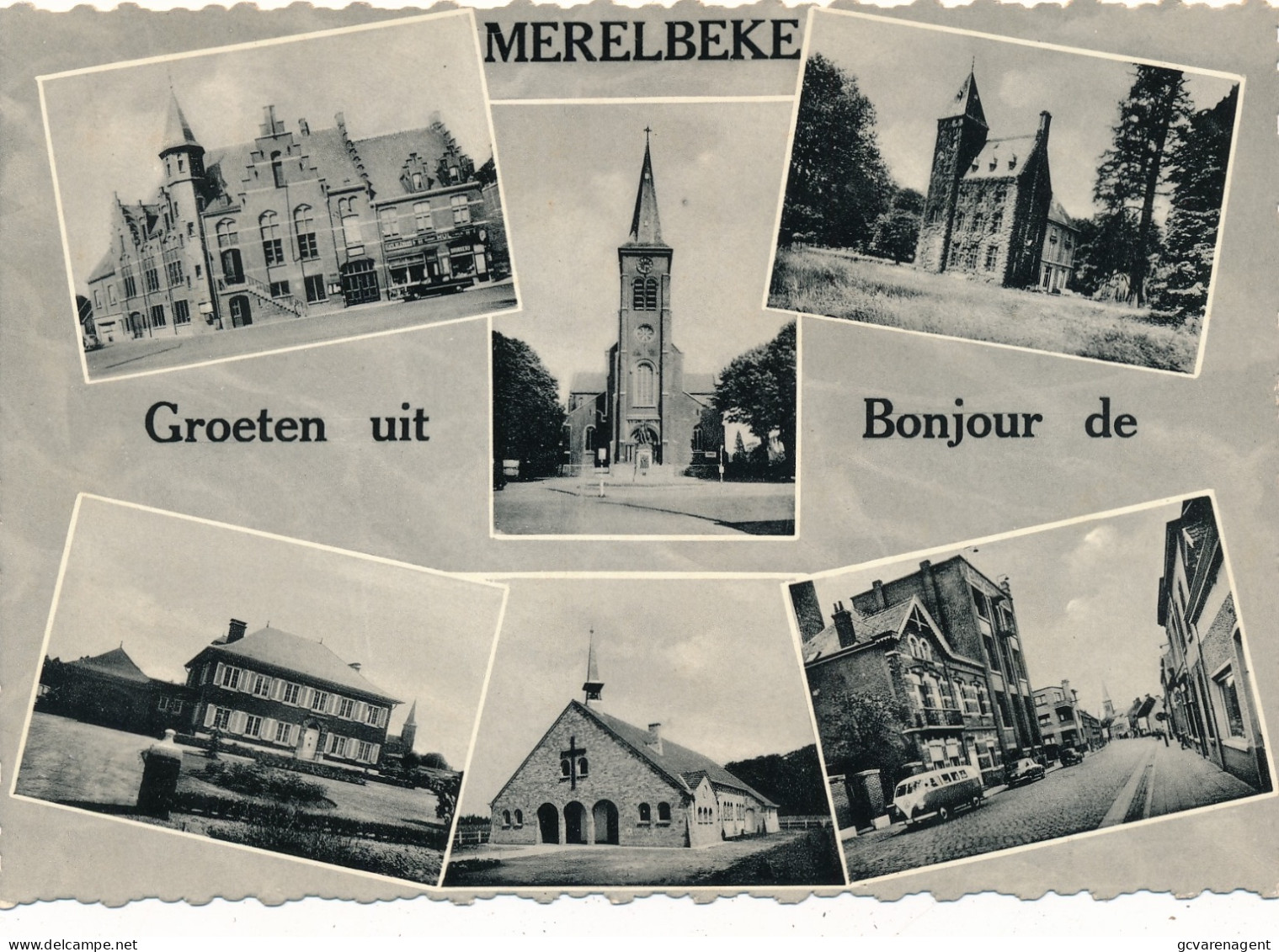 MERELBEKE   GROETEN UIT              2 SCANS - Merelbeke