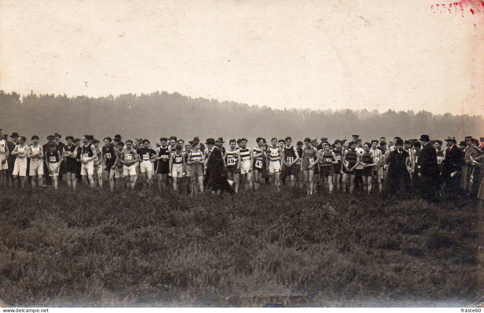 (P) Carte Photo De Coureurs Au Départ D'une Course à Pied ( Début 19ème Siècle) - Athlétisme