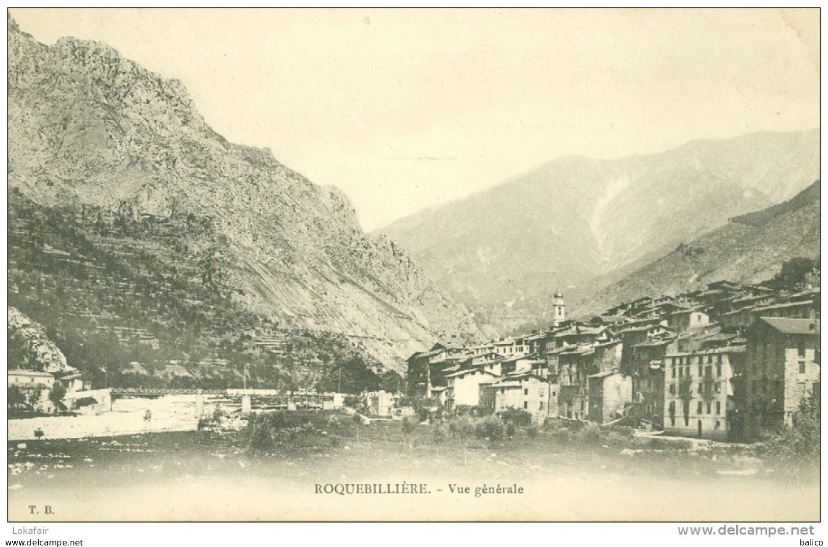 06 - Roquebillière,  Vue Générale - T B - Roquebilliere