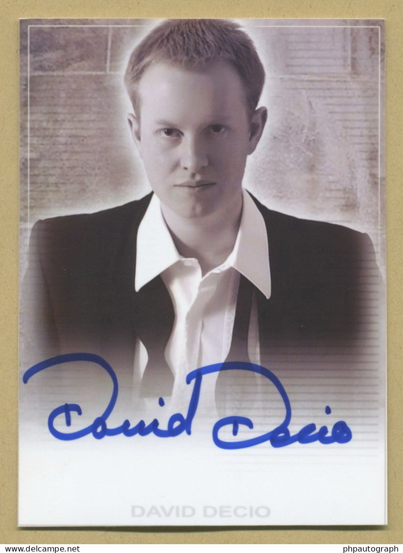 David Decio - James Bond - Signed Homemade Trading Card - COA - Acteurs & Toneelspelers