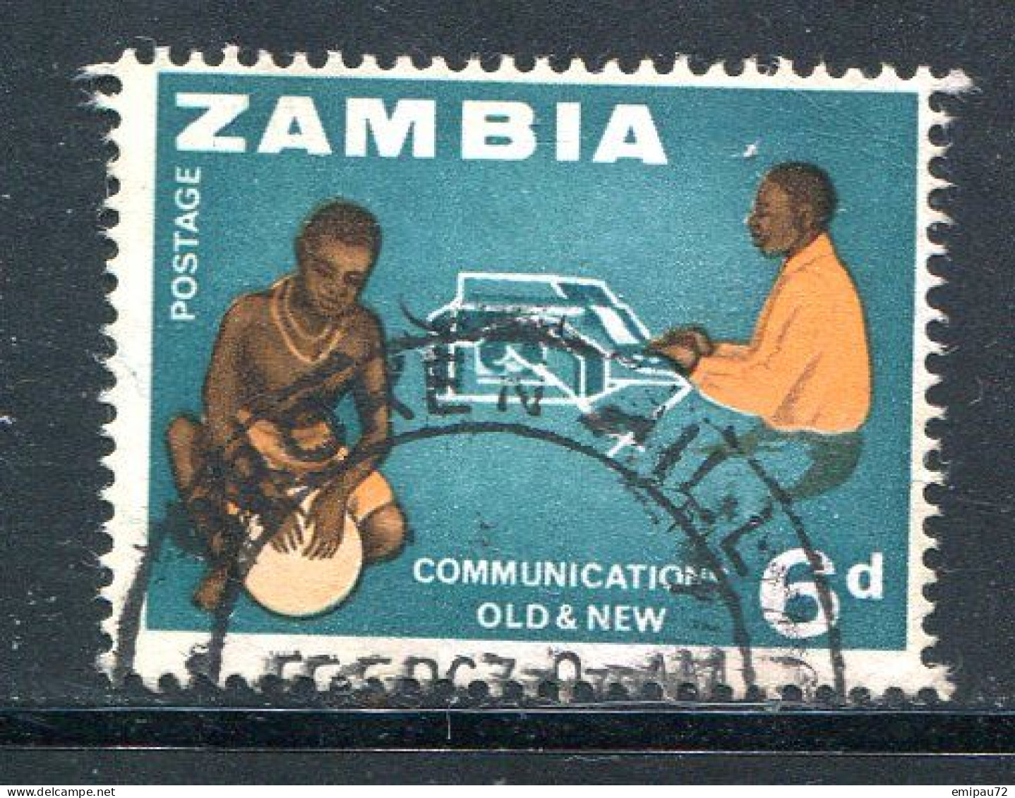 ZAMBIE- Y&T N°9- Oblitéré - Zambia (1965-...)