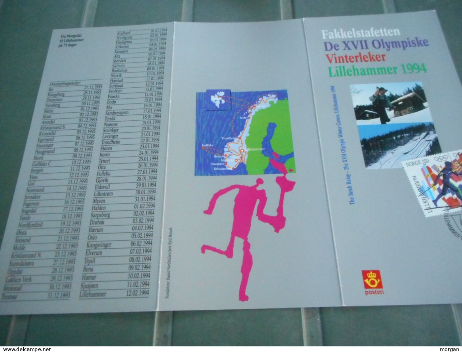 NORVEGE, NORGE, TIMBRE 1993 SOUS BLISTER JO LILLEHAMMER 1994 - Collections (sans Albums)