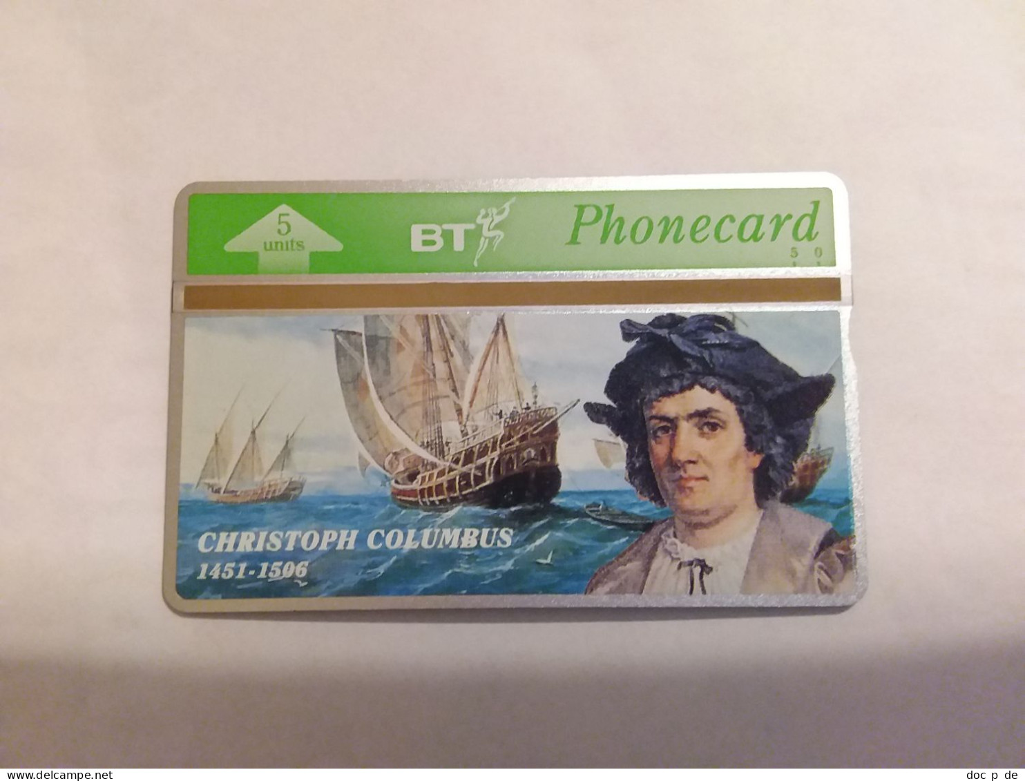 UK - Great Britain - BT - Christoph Columbus - Kolumbus - Ship - 5 Units - Mint - Limited Edition - 305G - BT Emissions Etrangères