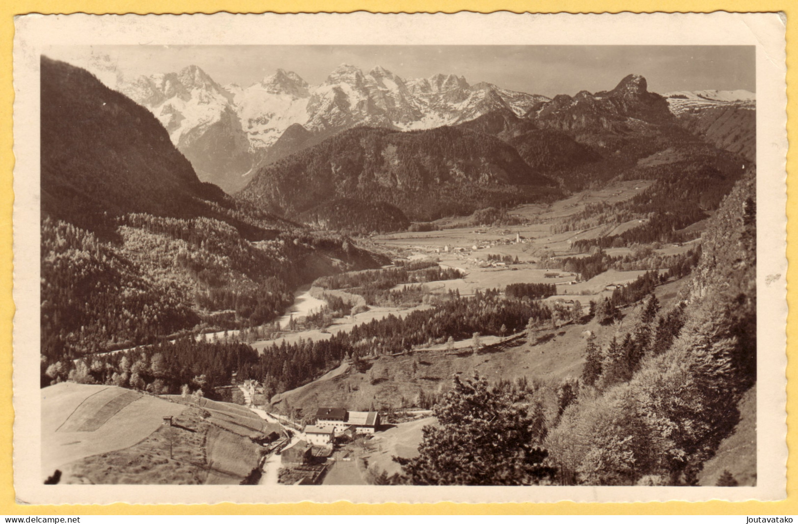 Tal Von Unken, Blick Von Melleck -posted 1941 From Unken To Wien - Unken