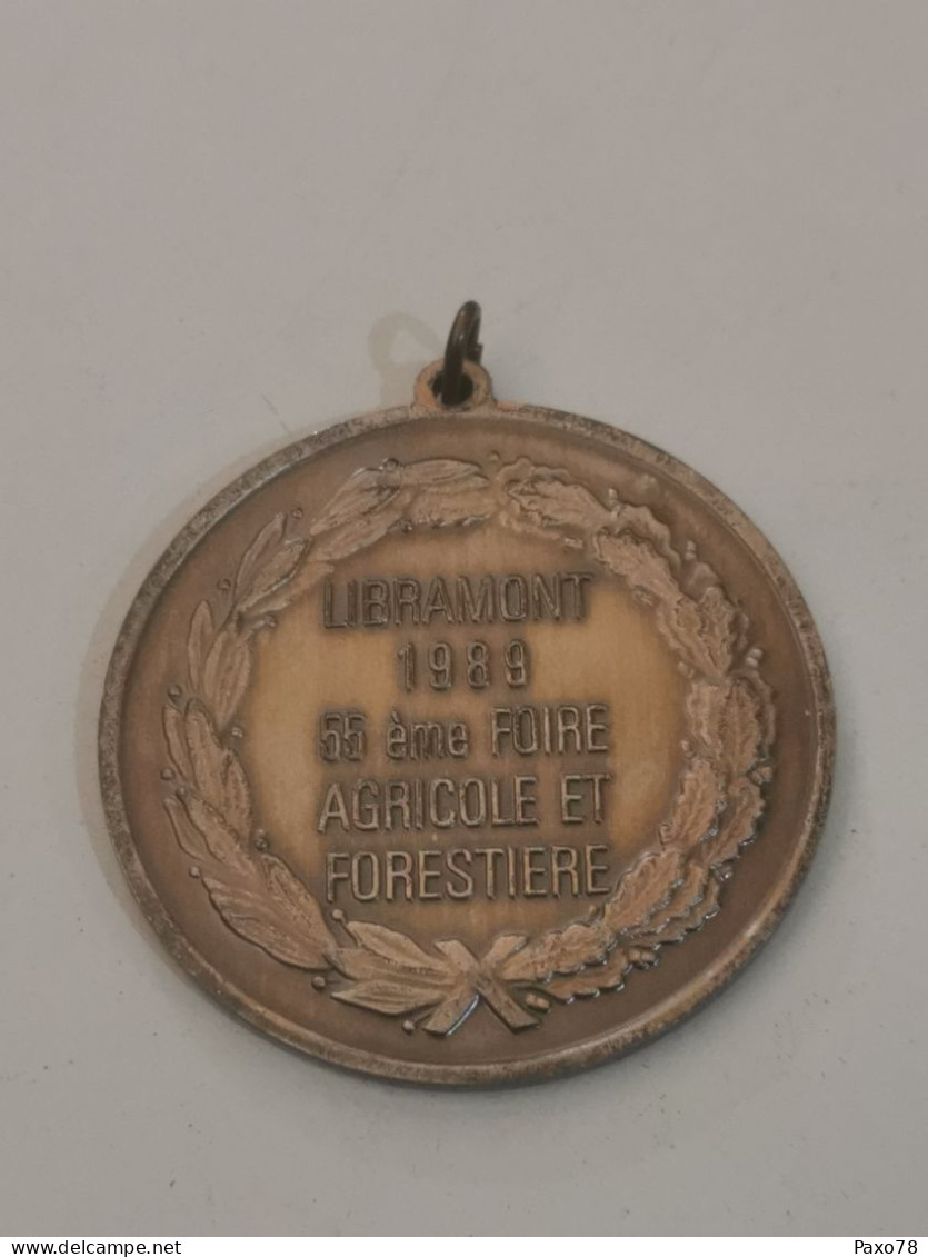 Médaille Belgique, Libramont 1989, Le Cheval De Trait Ardennais - Autres & Non Classés